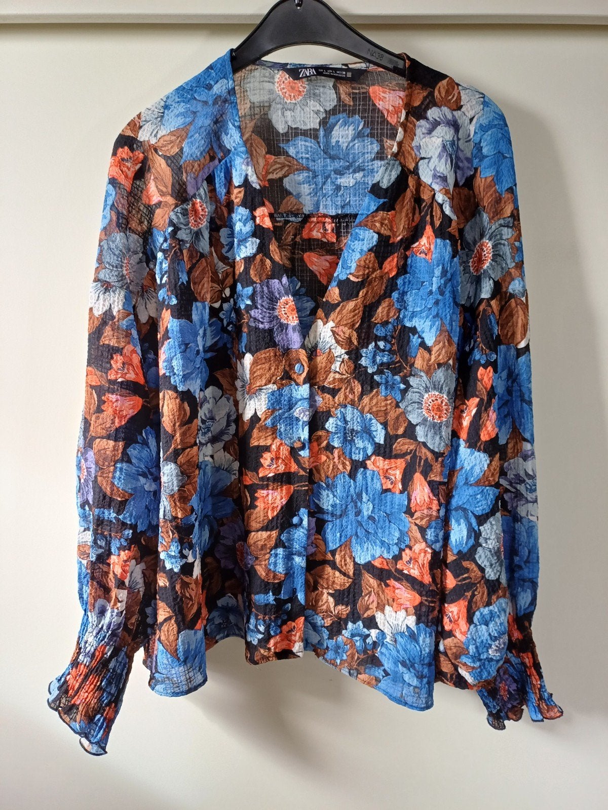 Zara blouse met pofmouwen en bloemenprint, Zara, Ophalen of Verzenden