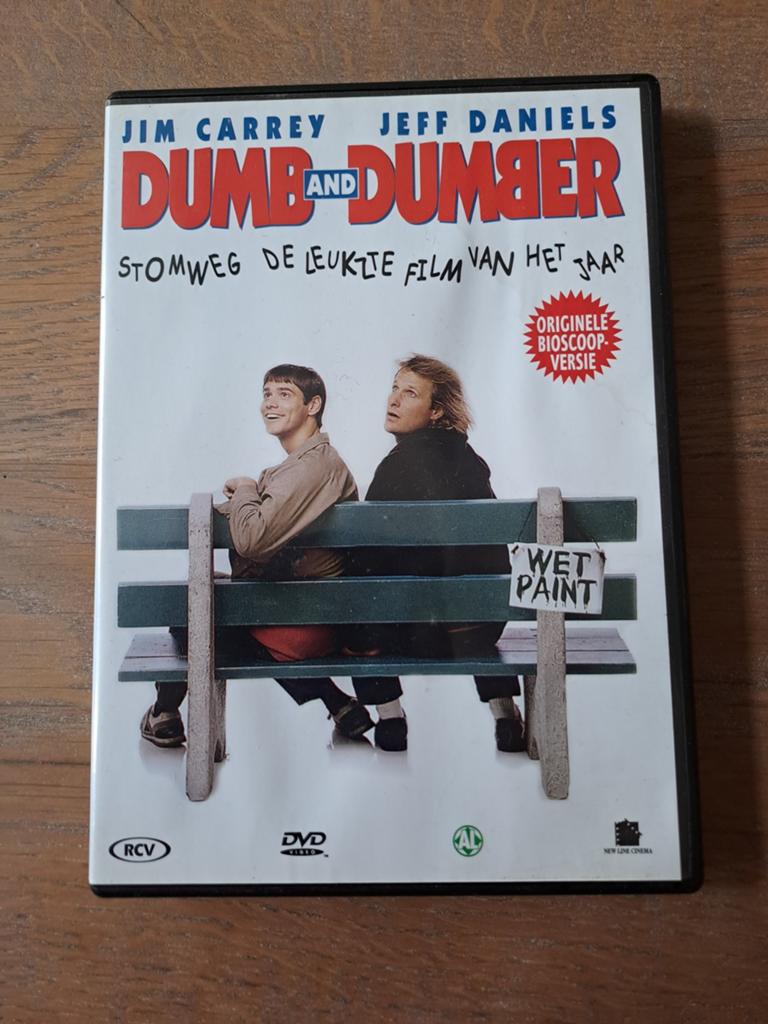 dvd, Dumb and Dumber - Jim Carrey & Jeff Daniels, Cd's en Dvd's, Vanaf 12 jaar, Ophalen of Verzenden, Zo goed als nieuw, Actiekomedie