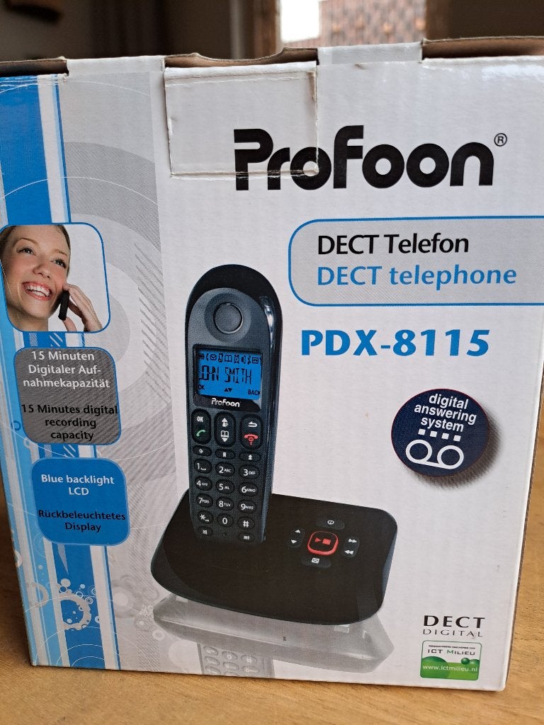 Telefoon met antwoordapparaat, Ophalen, Zo goed als nieuw, 1 handset