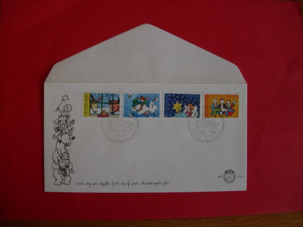 NL Nederland FDC 213 Kinderzegels 1983, Postzegels en Munten, Postzegels | Eerstedagenveloppen, Verzenden, Onbeschreven, Nederland
