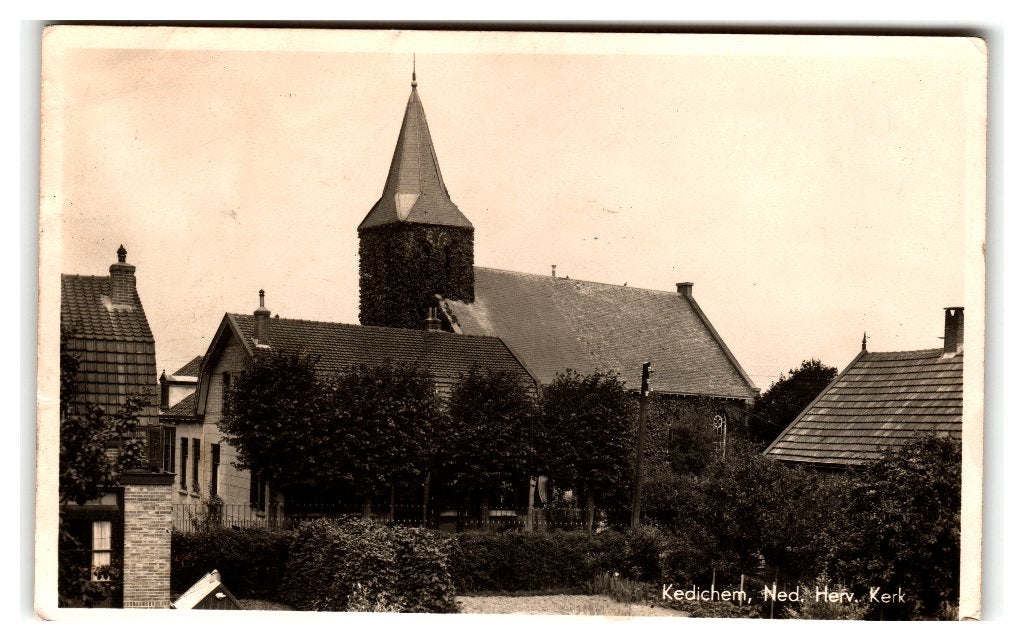 Kedichem, Ned. Herv. Kerk. Lees beschrijving, Ophalen of Verzenden, 1940 tot 1960, Gelopen, Utrecht
