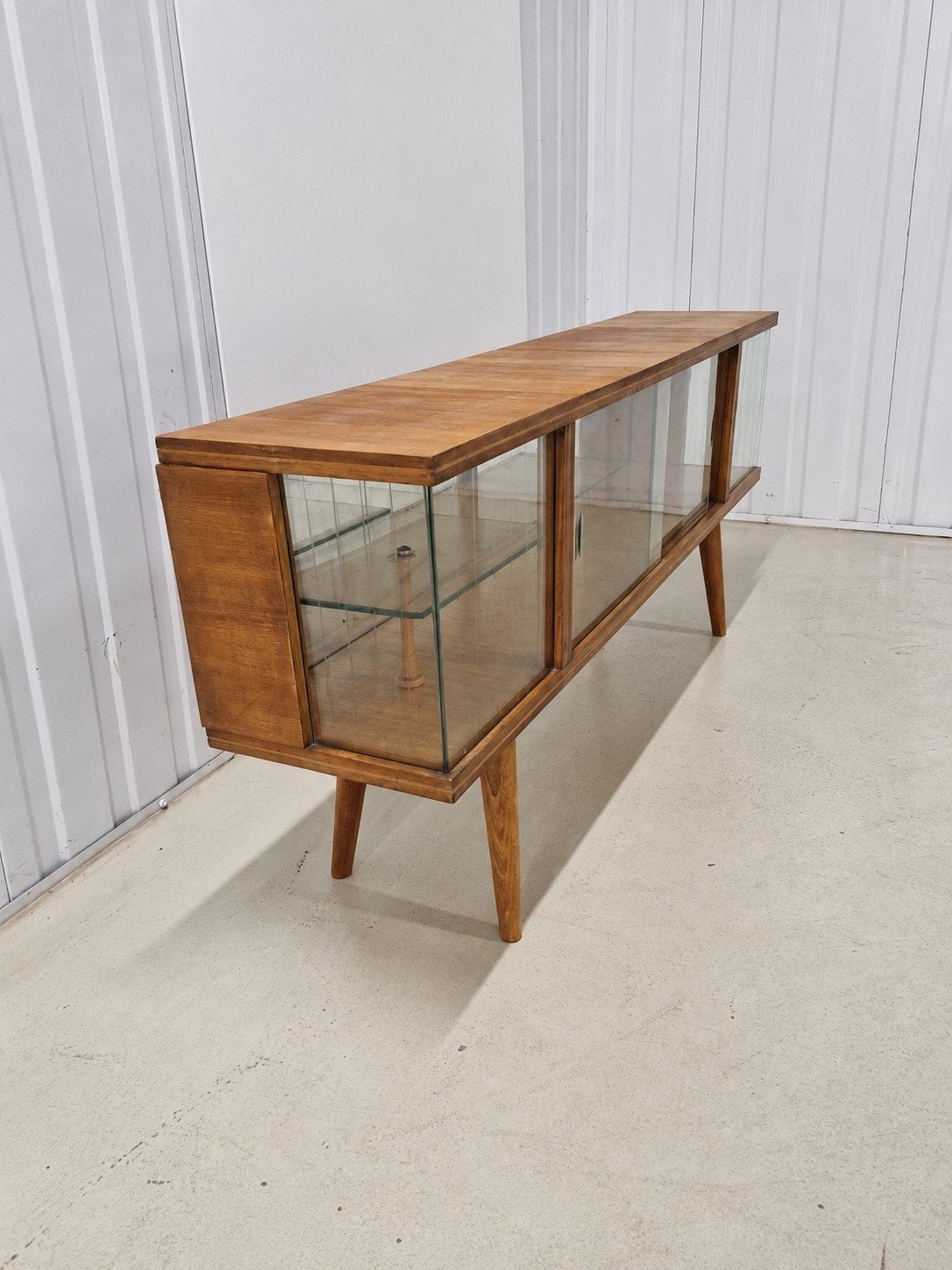 Vintage Vitrinekast  - Jaren 60/70, Ntp, 100 tot 150 cm, Ntp, Vintage, Jaren 60, Jaren 70