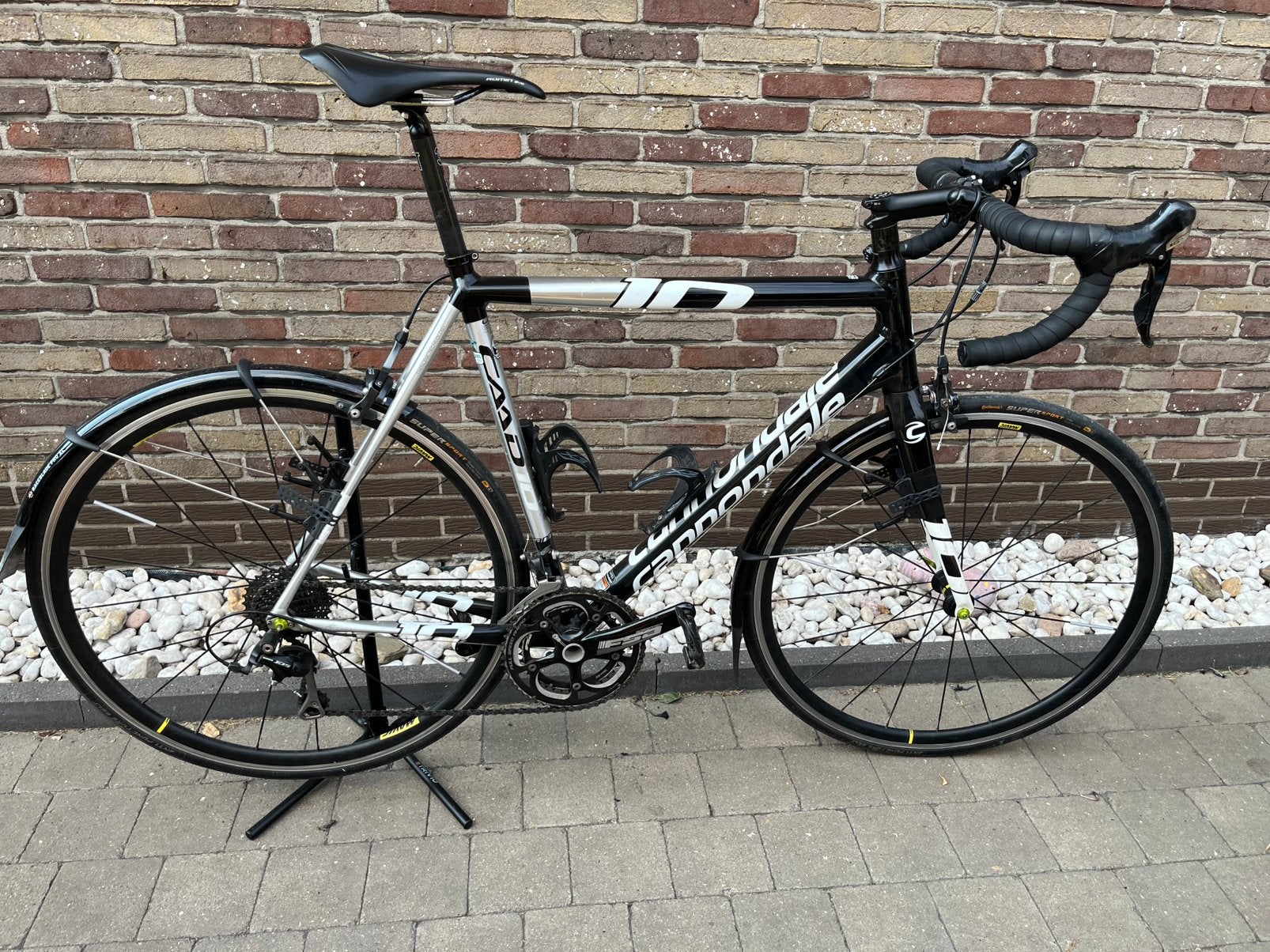 Cannondale Caad10, Velgrem, Aluminium, Zo goed als nieuw, 57 tot 61 cm