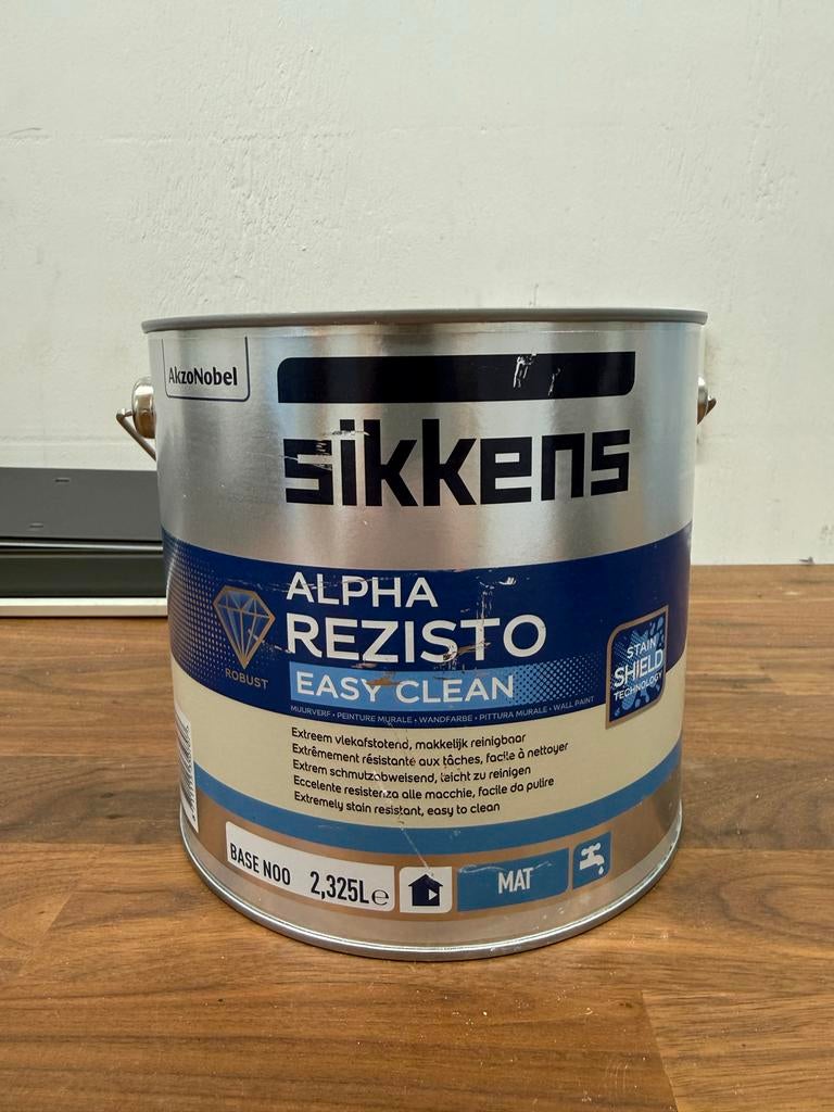 Sikkens Easy Clean Muurverf 2.5L Grijs Nieuw, Ophalen, Nieuw, Verf, Grijs