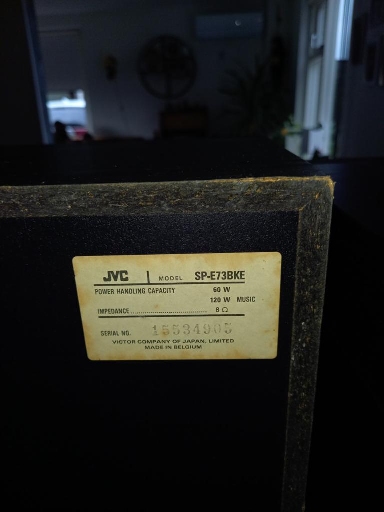 JVC Stereo Set met SP-E73BKE Speakers, Audio, Tv en Foto, Gebruikt, JVC, Ophalen of Verzenden, 60 tot 120 watt