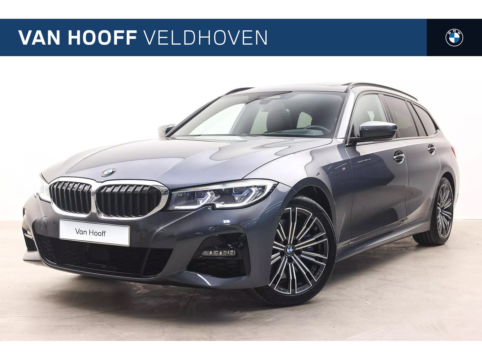 BMW 3 Serie Touring 330i High Executive M Sport Automaat / P, Auto's, Gebruikt, 4 cilinders, Leder, 1600 kg