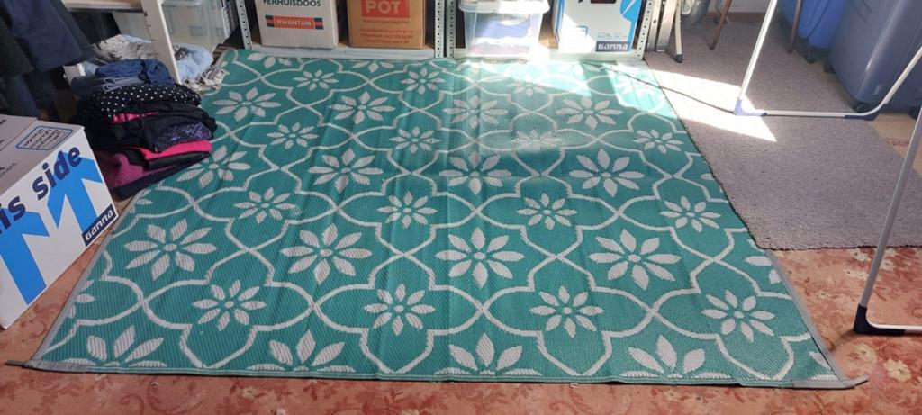 Obelink Patio Mat Flower, Ophalen, Zo goed als nieuw