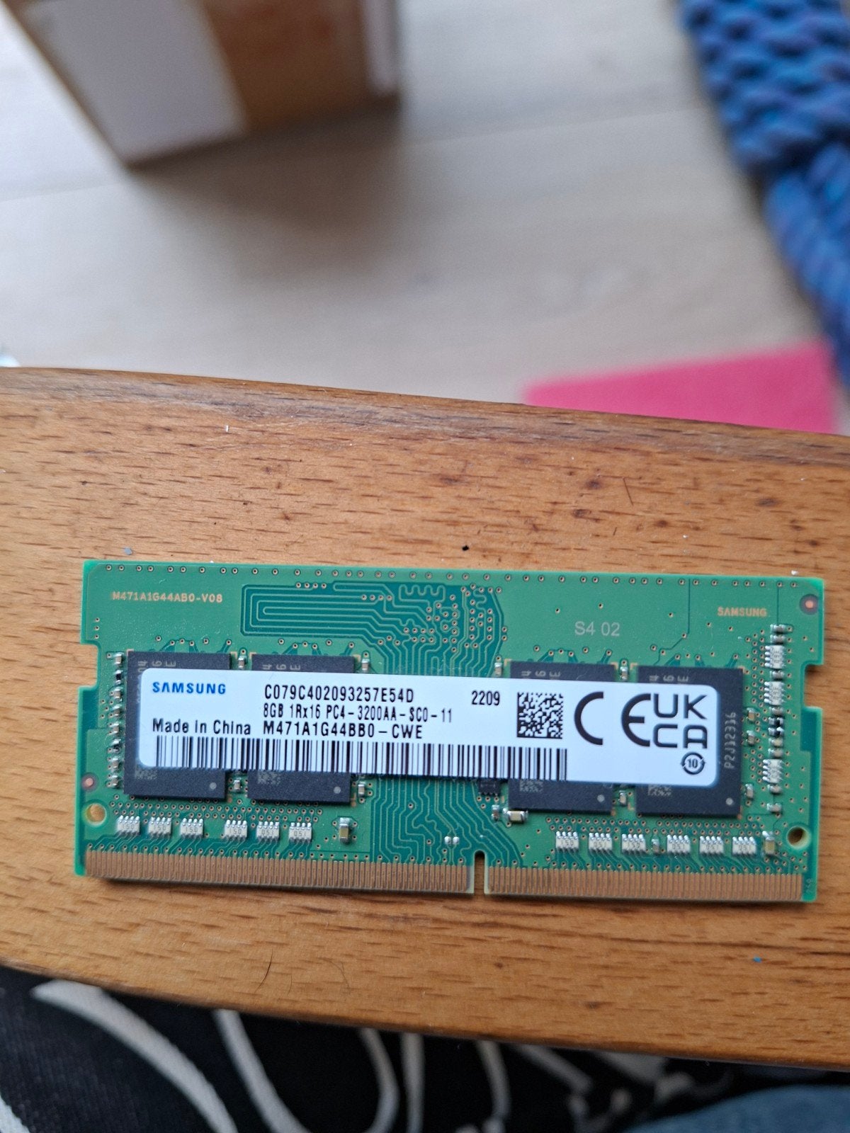 Samsung 8gb ddr4 sodimm  geheugen 3200Mhz zo goed als nieuw, Computers en Software, DDR4, 8 GB, Ophalen of Verzenden, Zo goed als nieuw