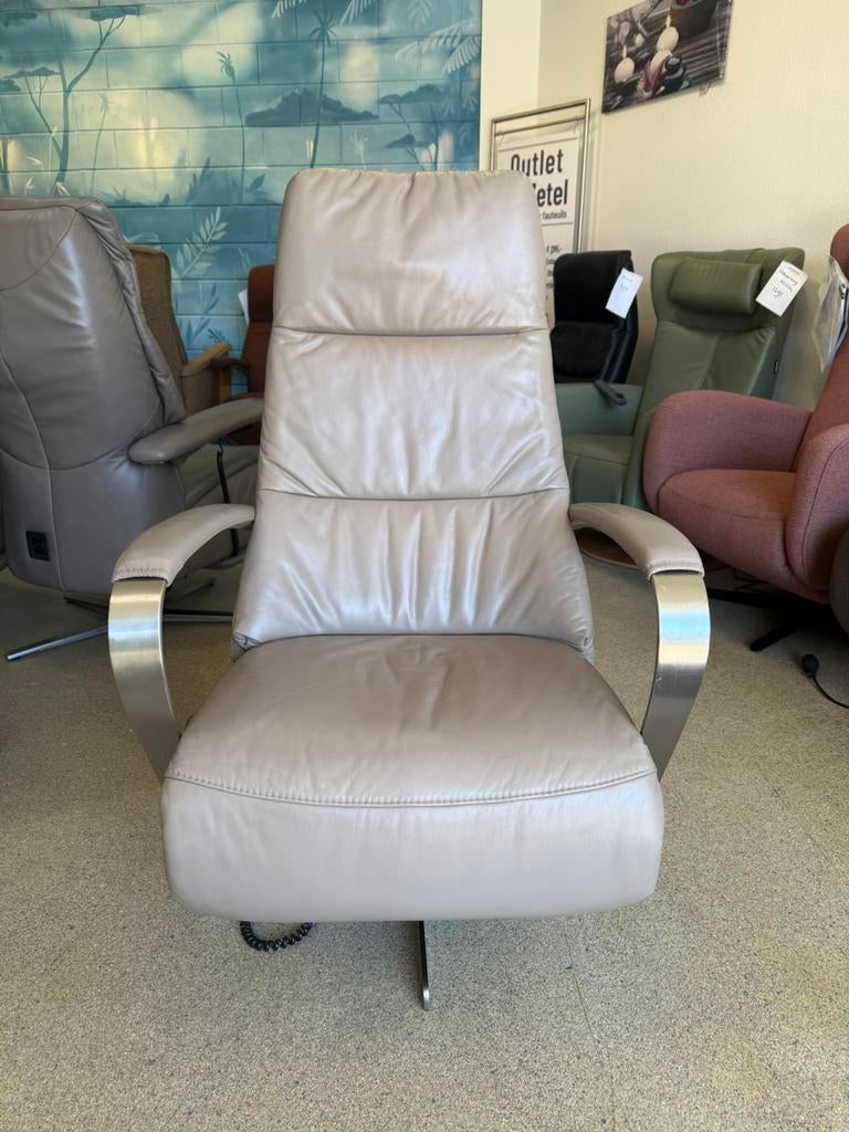 Prominent Humberto sta op stoel relax fauteuil, Ophalen of Verzenden, Zo goed als nieuw, Leer, Gratis bezorging regio Utrecht