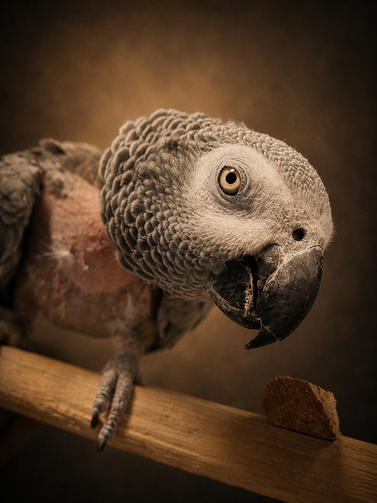 TER ADOPTIE Ricky de Grijze Roodstaart, Dieren en Toebehoren, Vogels | Parkieten en Papegaaien, Mannelijk, Papegaai, Pratend