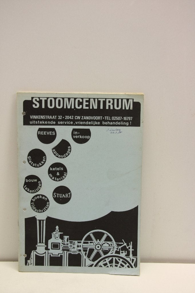 Vintage Catalogus Stoomcentrum 1985., Stoomcentrum, Ophalen of Verzenden, Zo goed als nieuw, Catalogus