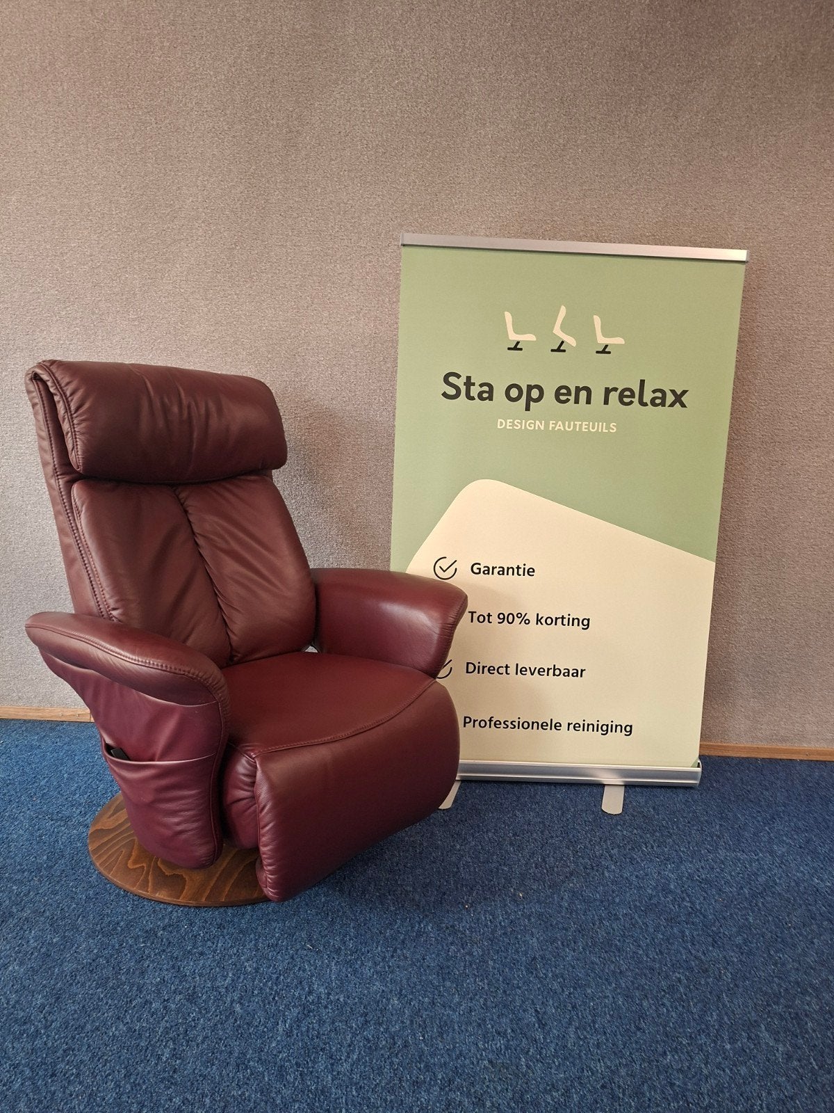 Sta op relax fauteuil Meubelzorg Sublime ZGAN evt op accu🔋, Minder dan 75 cm, Hoofdstraat 60 Schijndel, Ophalen of Verzenden
