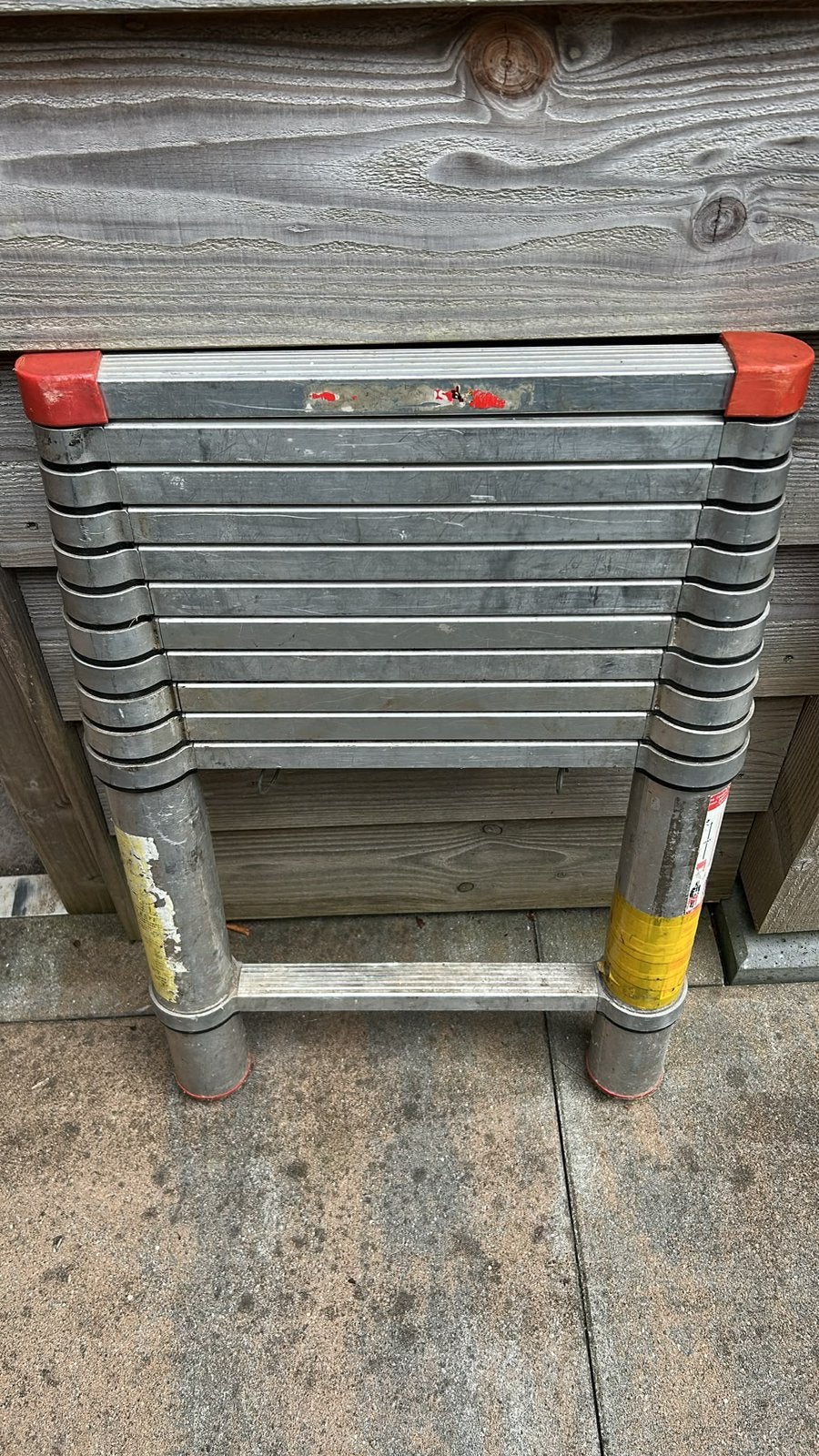 Telescoop ladder/ uitschuifbare ladder, Doe-het-zelf en Verbouw, Ophalen, Gebruikt, Opvouwbaar of Inschuifbaar, 2 tot 4 meter