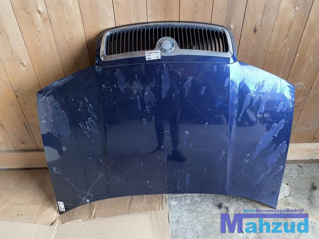 SKODA FABIA 1 Blauw 9460 motorkap 1999-2006, Auto-onderdelen, Carrosserie en Plaatwerk, Skoda, Motorkap, Skoda Auto a.s., Gebruikt