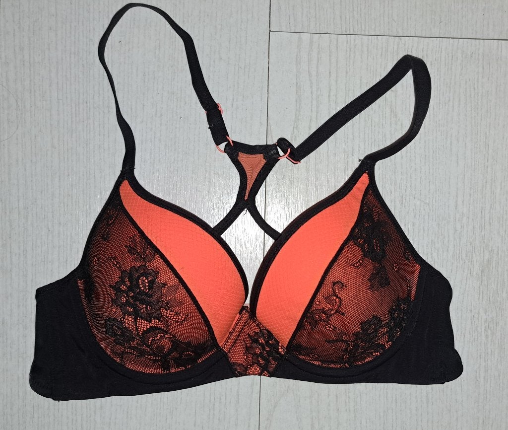 Sport beha / bh neon oranje Hunkemöller mt. 80B (nieuw!), Kleding | Dames, Verzenden, Zwart, Nieuw, Fitness of Aerobics