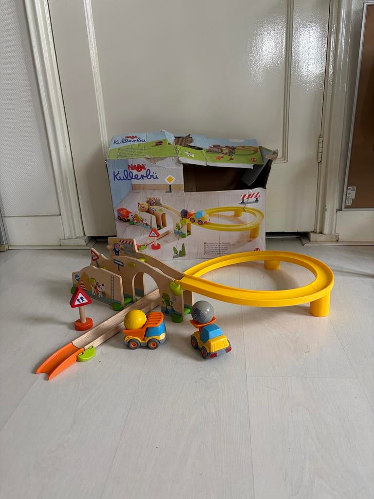 Haba Knikkerbaan Kullerbü - Zo goed als nieuw, Kinderen en Baby's, Speelgoed | Bouwstenen, Zo goed als nieuw, Overige merken, Ophalen of Verzenden