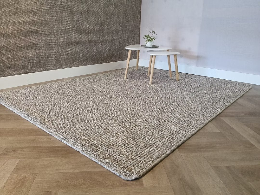 Japandi-berberlook beige/grijs 170*230, Ophalen of Verzenden, Nieuw, Grijs, Tapijt