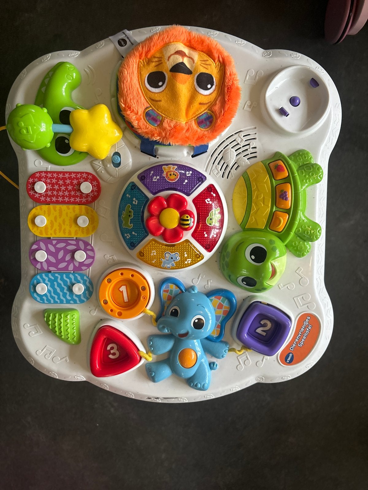 VTech Baby Vrolijke Vriendjes Speeltafel, Ophalen, Zo goed als nieuw, Overige typen, Met licht