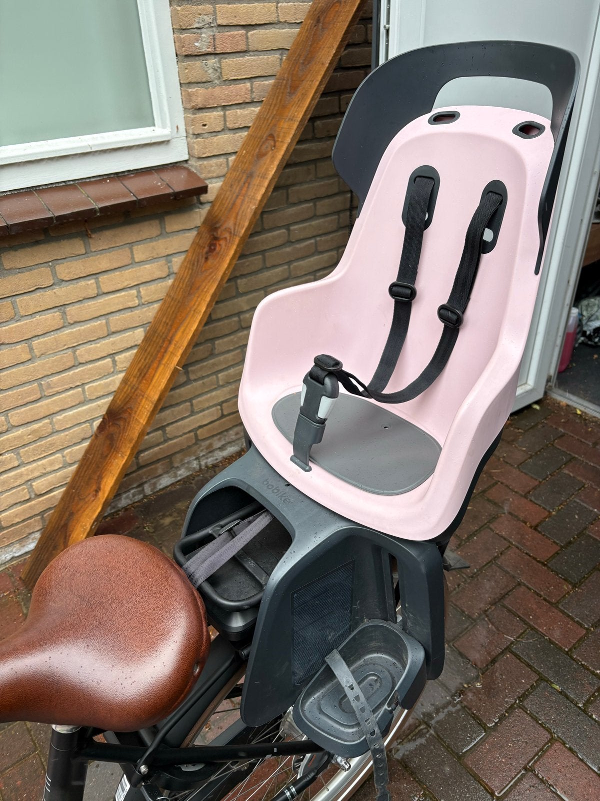 Bobike Go Maxi Roze Fietszitje - Gebruikt, Goede Staat, Ophalen, Achterzitje, 9 t/m 18 kg, Gebruikt