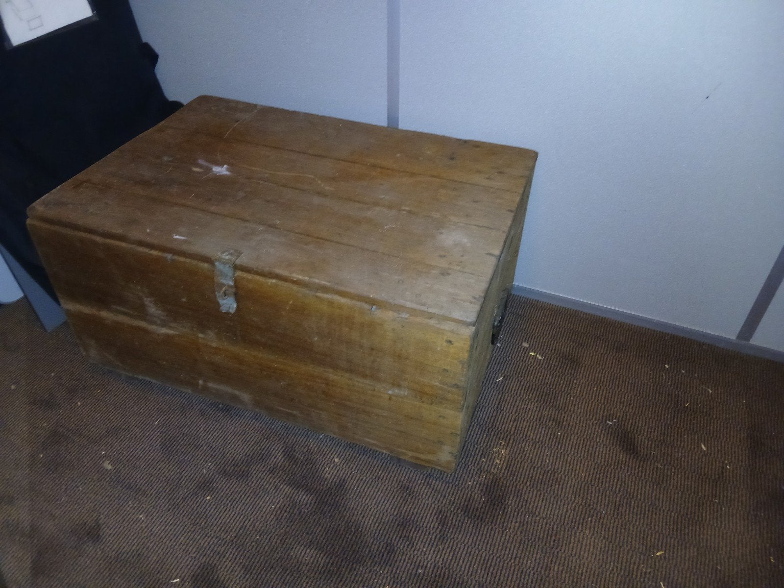 Houten hutkoffer met sloophout en latjes, Ophalen, Gebruikt, Overige houtsoorten, Overige typen