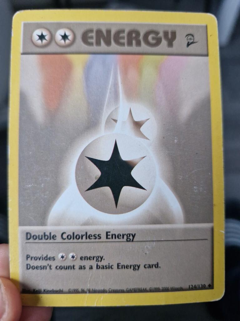 Pokémon Double Colorless Energy Kaart (Base Set 124/130), Ophalen of Verzenden, Gebruikt, Losse kaart