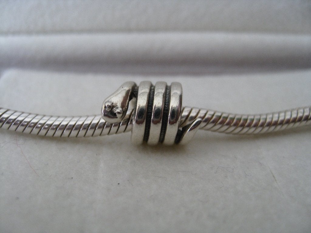Pandora Bedel Slang, Verzenden, Zo goed als nieuw, Zilver, Pandora