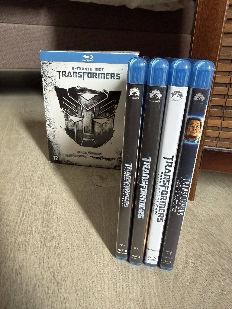 Transformers Blu-ray collectie (4 films), Cd's en Dvd's, Ophalen, Zo goed als nieuw, Actie, Boxset