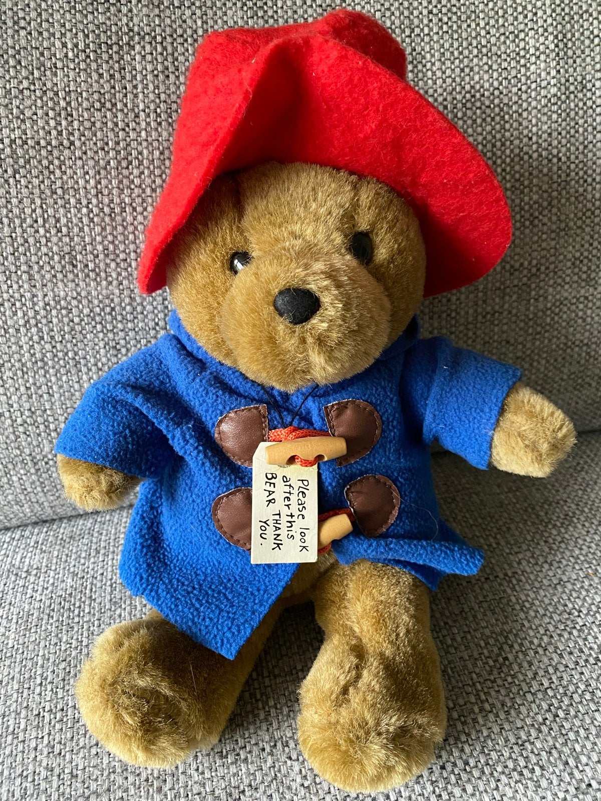Paddington Beer knuffel met rode hoed en blauwe jas, Ophalen, Overige merken, Overige karakters, Beer