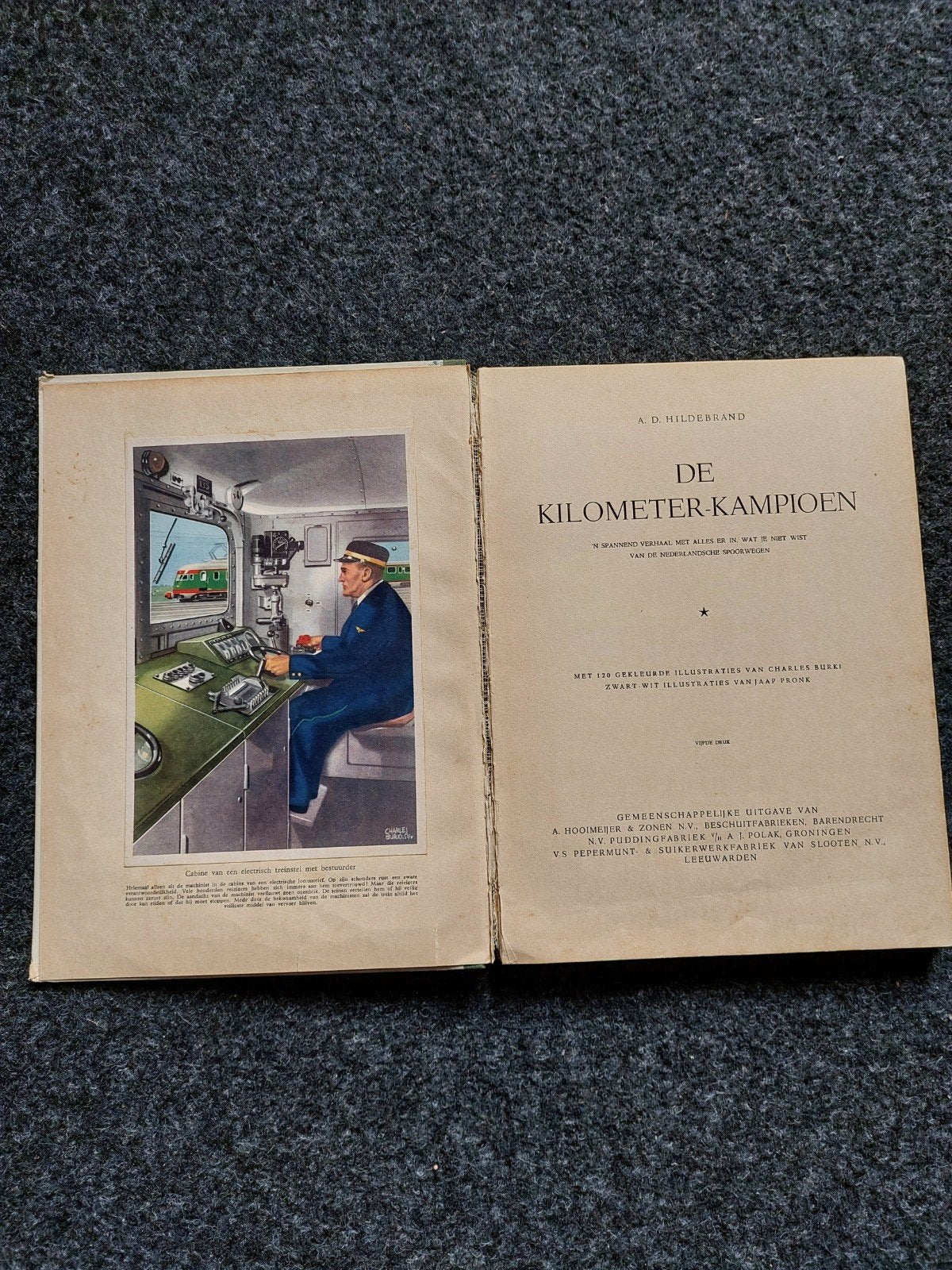 De Kilometer-Kampioen - A.D. Hildesbrand (Vintage Boek), Boeken, Ophalen of Verzenden, A.D. Hildesbrand, Trein