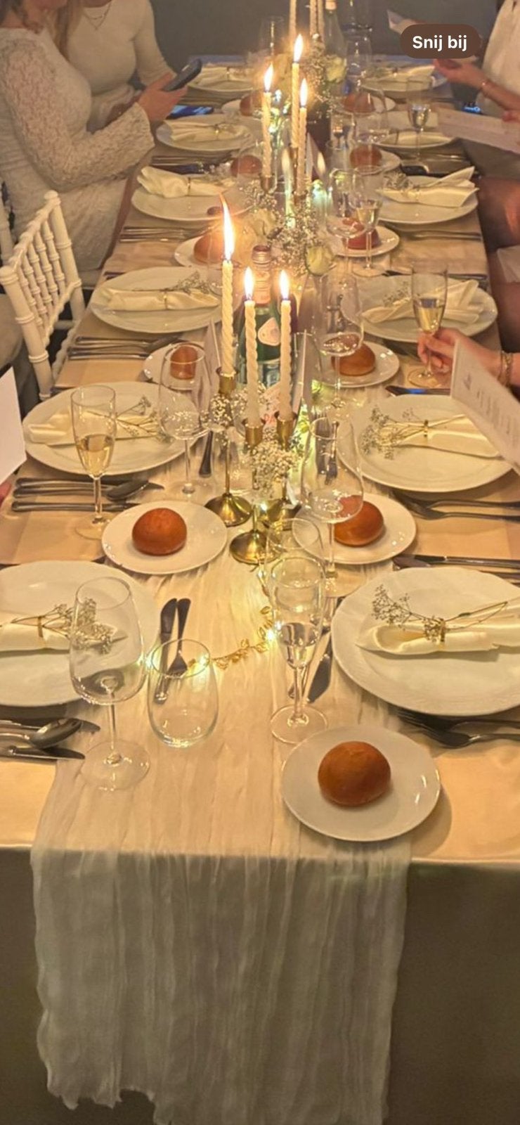 Complete set voor een feestelijke dinertafel!, Hobby en Vrije tijd, Feestartikelen | Verhuur, Zo goed als nieuw, Geboorte of Huwelijk