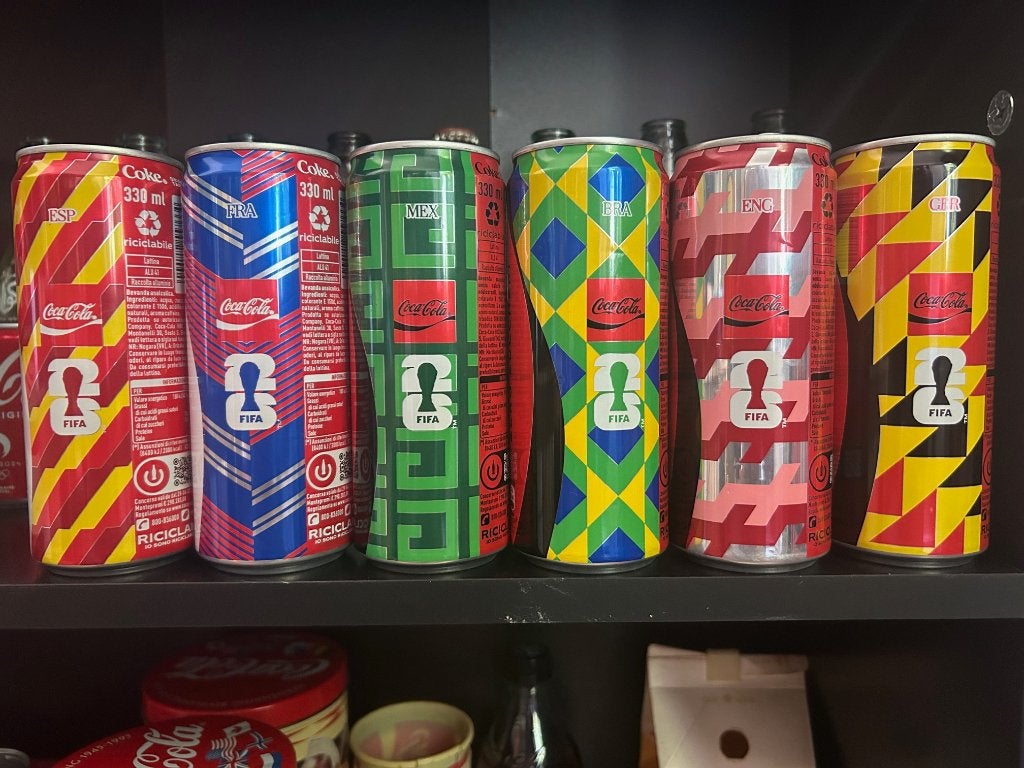 Coca Cola blikjes, Ophalen of Verzenden, Zo goed als nieuw, Gebruiksvoorwerp