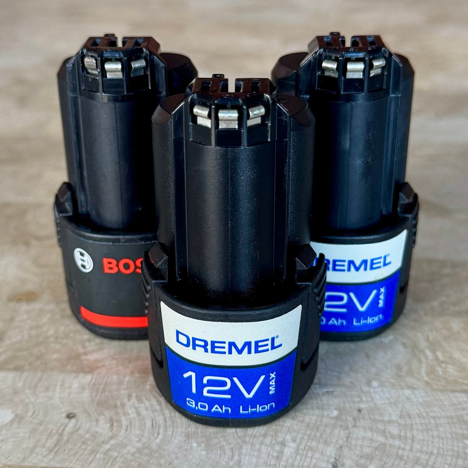 Bosch/Dremel 12V 3Ah Li-Ion accu's (per stuk), Ophalen of Verzenden, Zo goed als nieuw