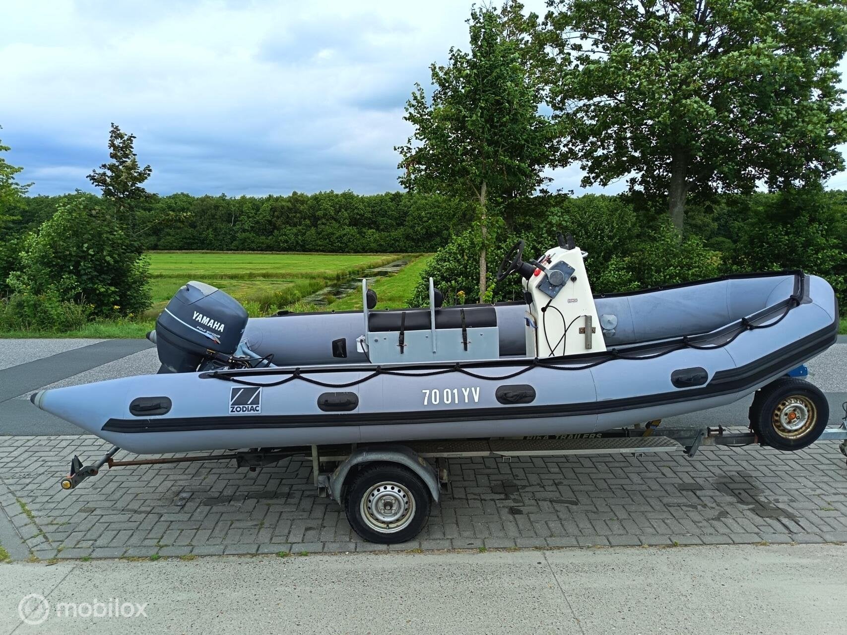 Zodiac 550 SRMN RIB met Yamaha 50 PK 4-takt en Riba trailer, Gebruikt, Zodiac, Zodiac, Zodiac