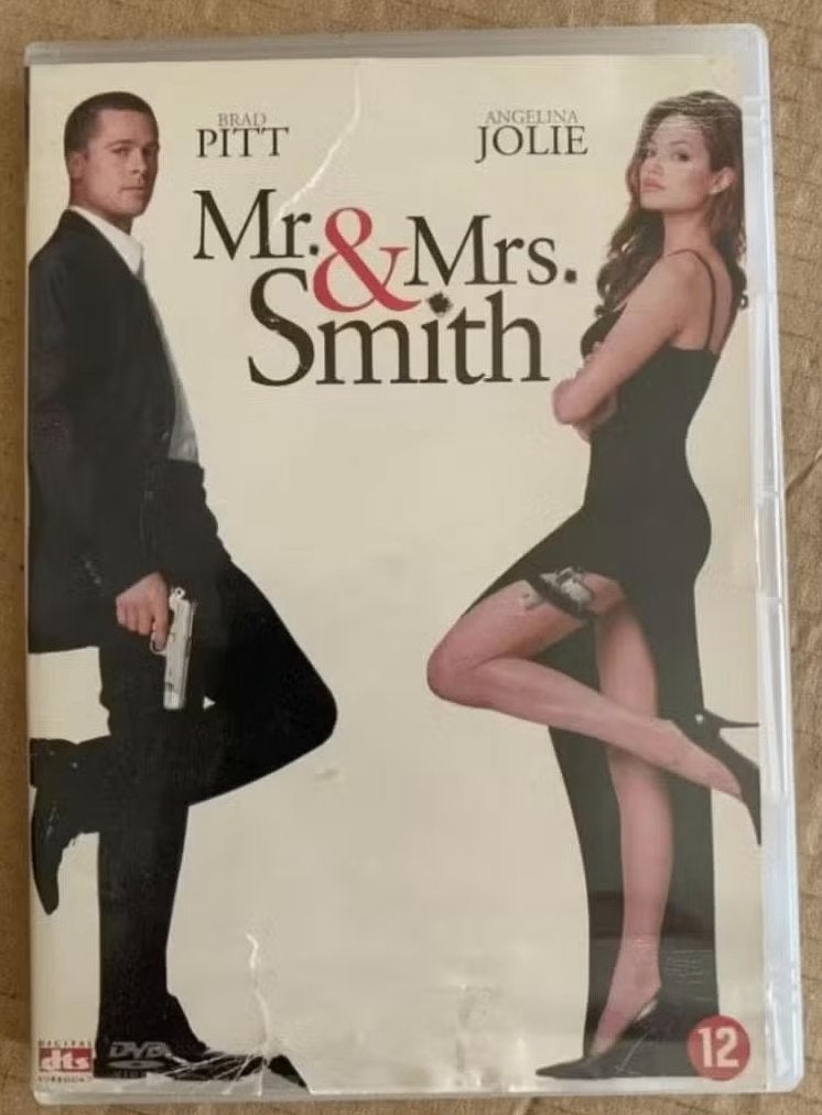 DVD Mr & Mrs Smith met Brad Pitt en Angelina Jolie, Vanaf 12 jaar, Ophalen of Verzenden, Zo goed als nieuw, Actiekomedie