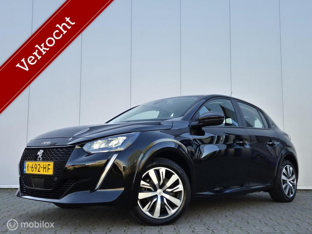 PEUGEOT E-208 EV ACTIVE 50 KWH/FULL LED/PDC/CARPLAY/NAVI/CLI, Parkeersensor, 136 pk, Gebruikt, Zwart