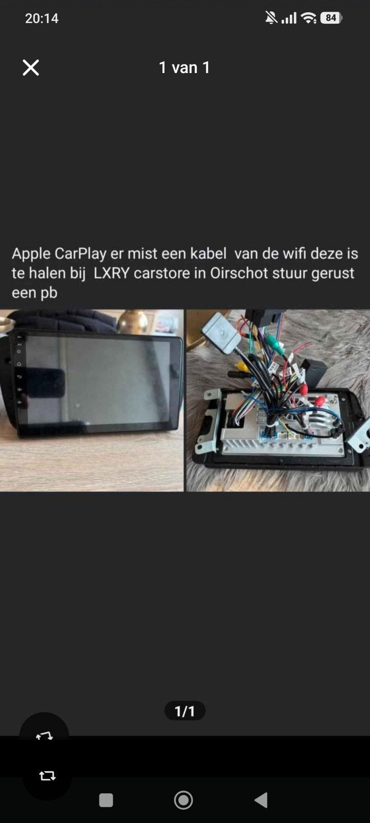 Apple CarPlay Systeem (mist wifi kabel), Ophalen of Verzenden, Gebruikt