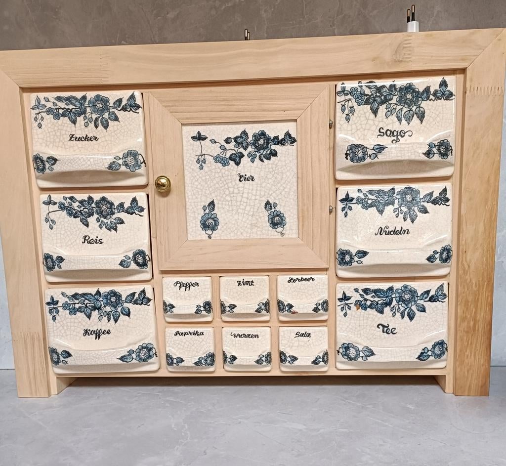Houten Keukenkastje met Laadjes en deurtje, Huis en Inrichting, Minder dan 50 cm, Gebruikt, Overige materialen, Vintage