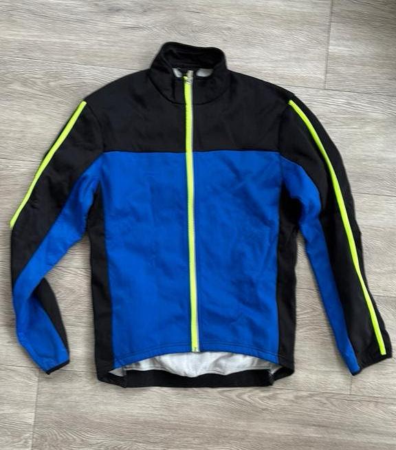 Heren fietsjack maat 50 (M) - Blauw/Zwart, Ophalen of Verzenden