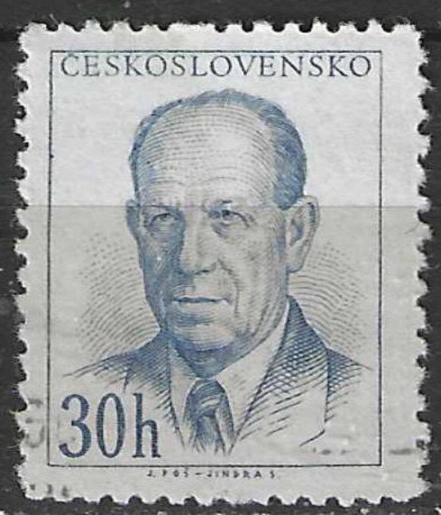 Tsjechoslowakije 1953 - Yvert 720 - President Zapotocky (ST), Postzegels en Munten, Postzegels | Europa | Overig, Verzenden, Overige landen