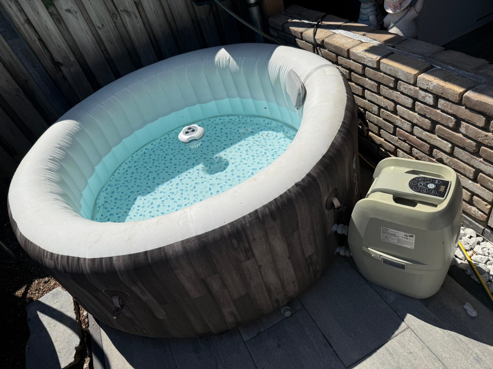 Lay-z-spa bahamas, Ophalen, Gebruikt, Afdekzeil, Opblaasbaar