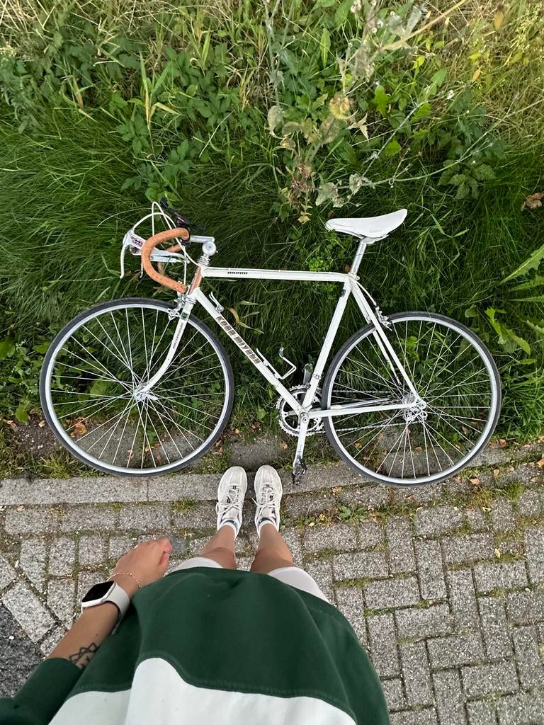 Koga-Miyata racefiets, wit, vintage, Ophalen, 28 inch, Gebruikt, 57 tot 61 cm