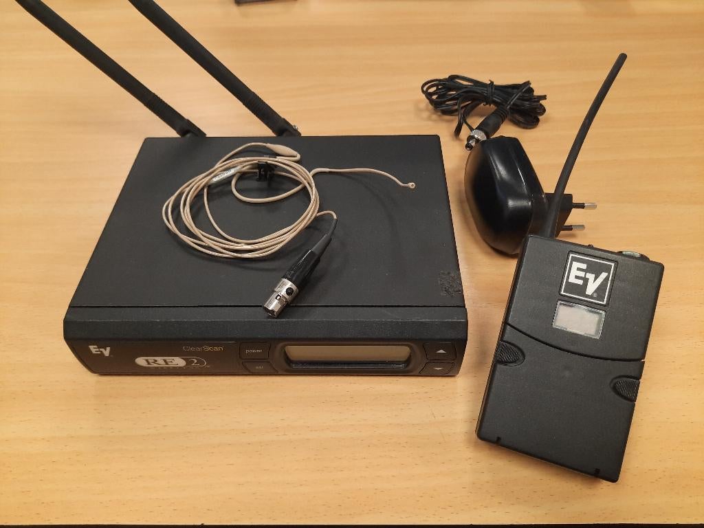 Electro Voice RE-2 & RE92Tx draadloze lavalier microfoons, Ophalen of Verzenden, Gebruikt, Overige typen, Draadloos