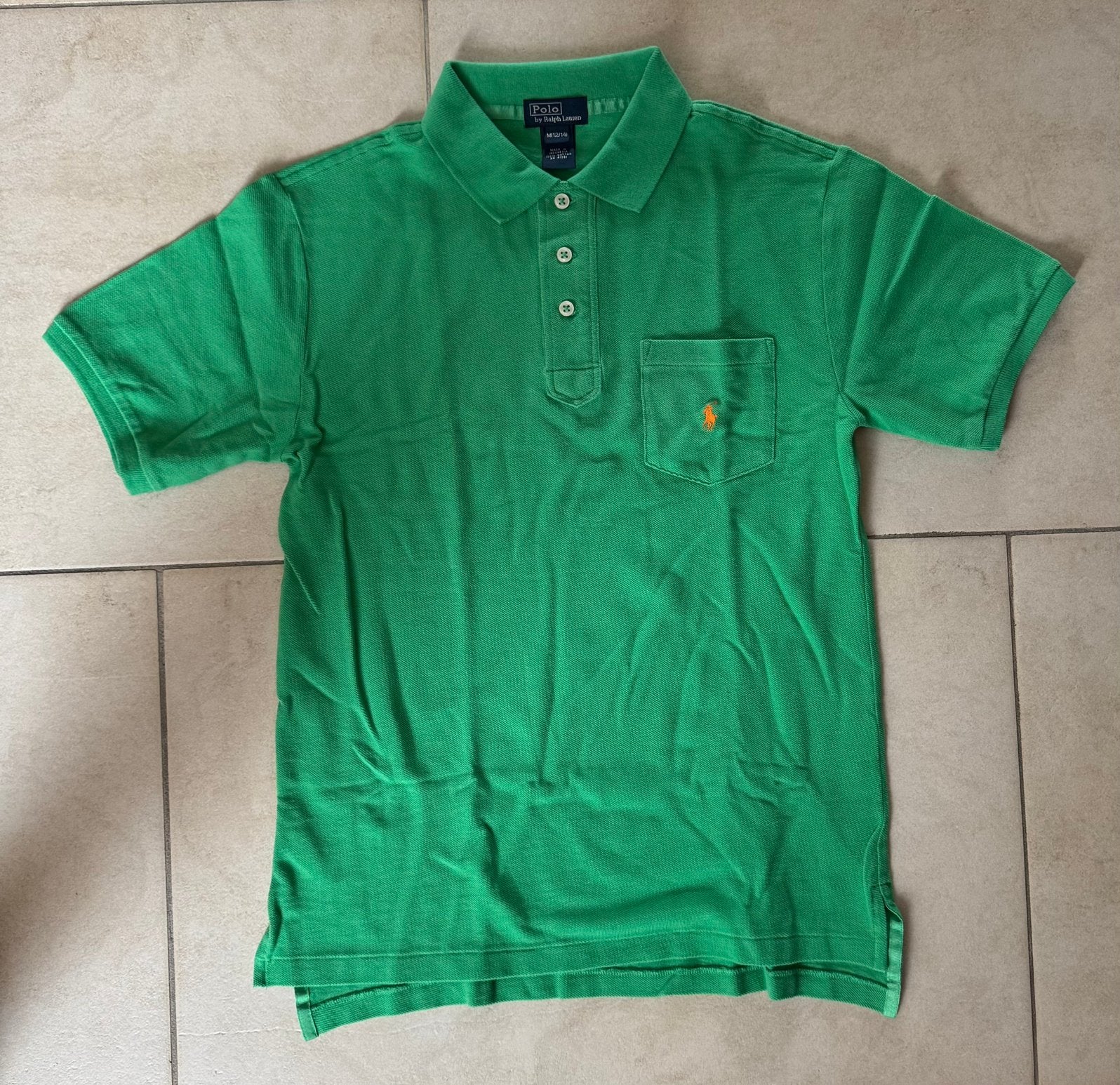 Nieuw Ralp Lauren polo shirt mt M 12 - 14 152 158 164 groen, Nieuw, Ophalen of Verzenden, Shirt of Longsleeve, Jongen