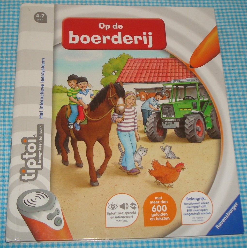 TIPTOI boek - Op de boerderij, Ophalen of Verzenden, Zo goed als nieuw, Puzzelen