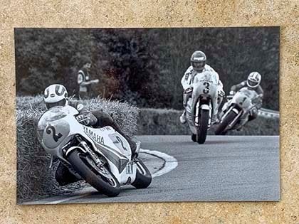 Org z/w foto 20x30 cm J Middelburg-B v Dulmen-W Hartog 1980, Verzenden, Nieuw, Motoren