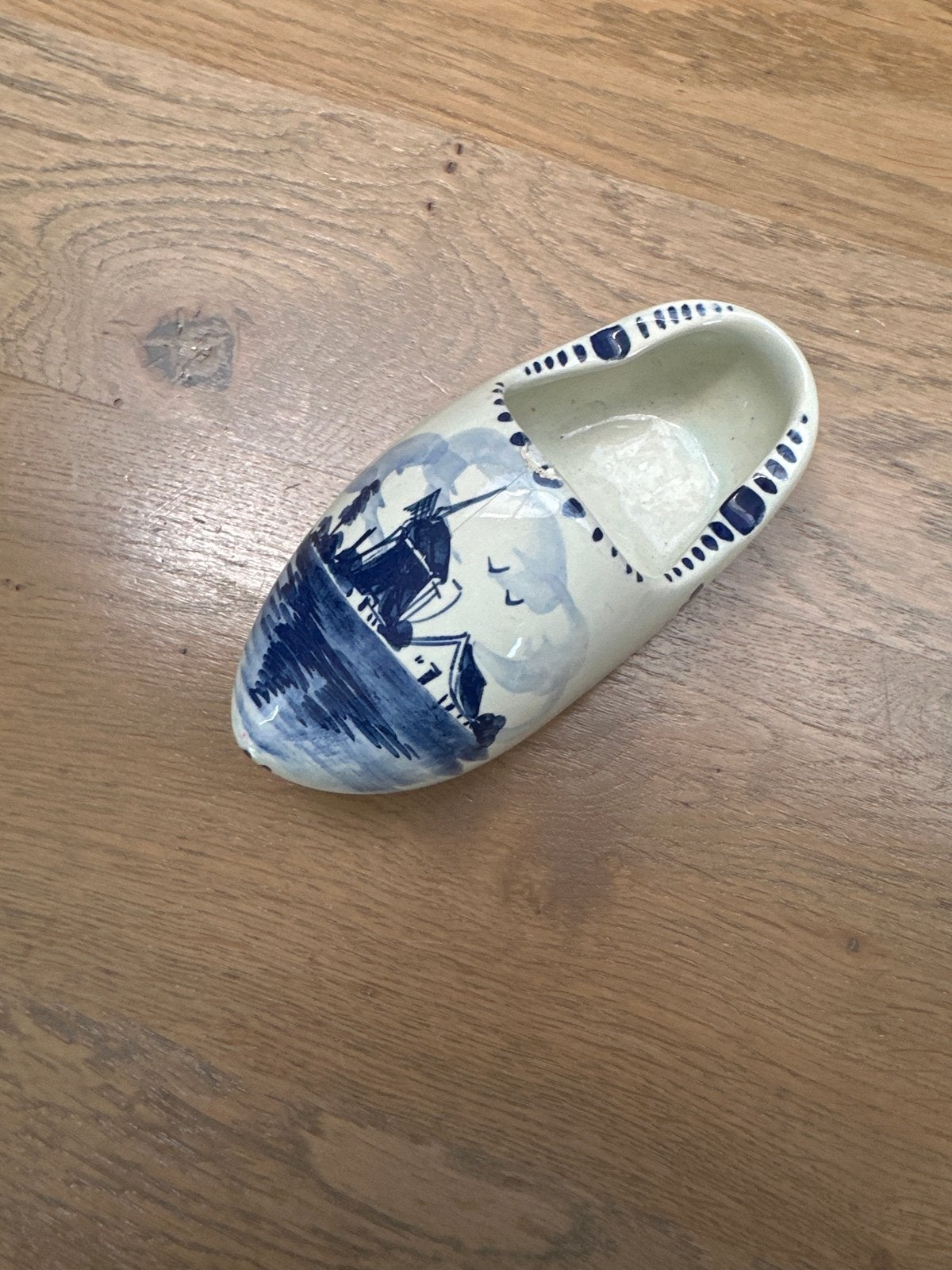 Handgeschilderde Delfts Blauwe Klomp - Uniek Decoratiestuk, Antiek en Kunst, Ophalen of Verzenden