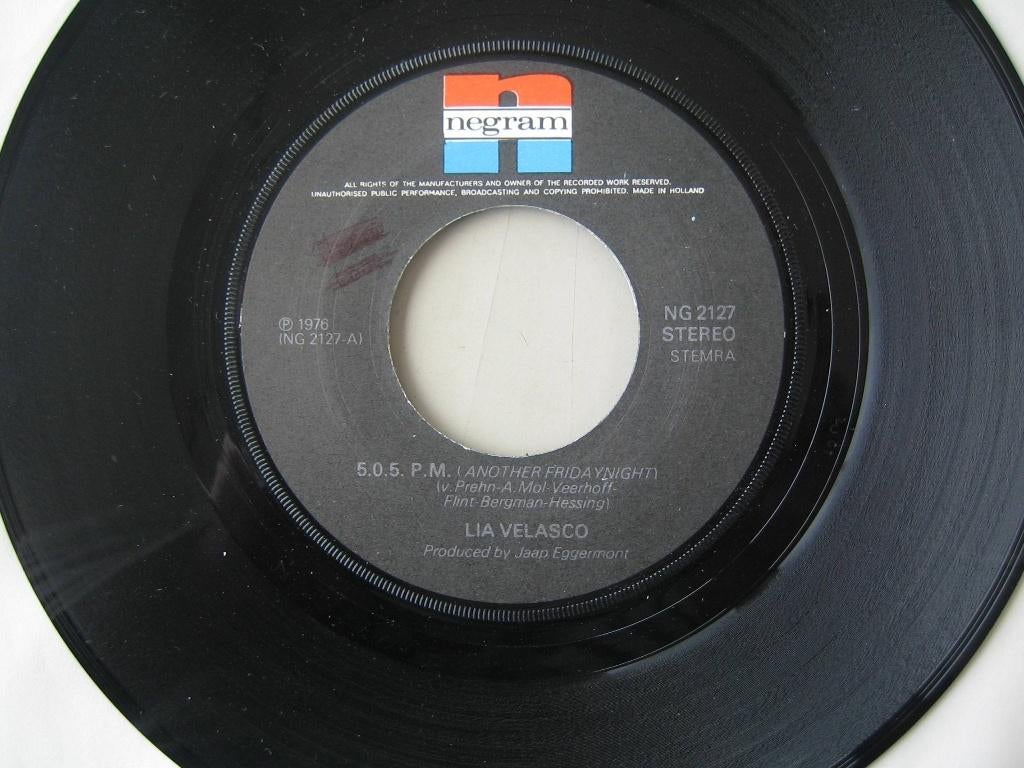 Lia Velasco - 5.0.5. P.M., Gebruikt, 7 inch, Single, Ophalen of Verzenden