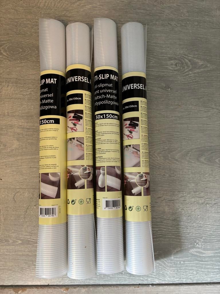 4 rollen universele antislipmat - nieuw (50x150cm), Overige typen, Kunststof, Nieuw, Ophalen of Verzenden