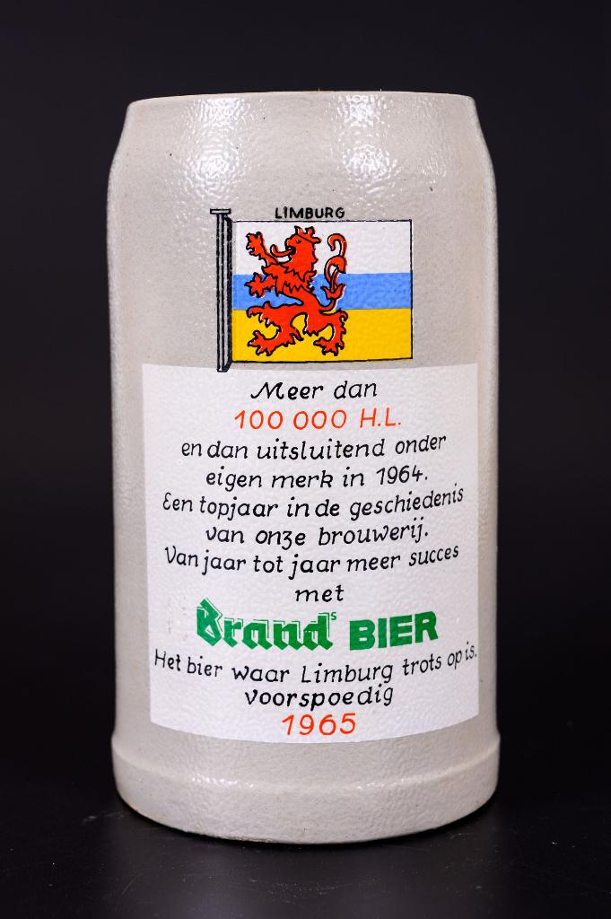 Brand bier jaar pul voorspoedig 1965, Verzamelen, Ophalen of Verzenden, Gebruikt, Pul(len), Brand