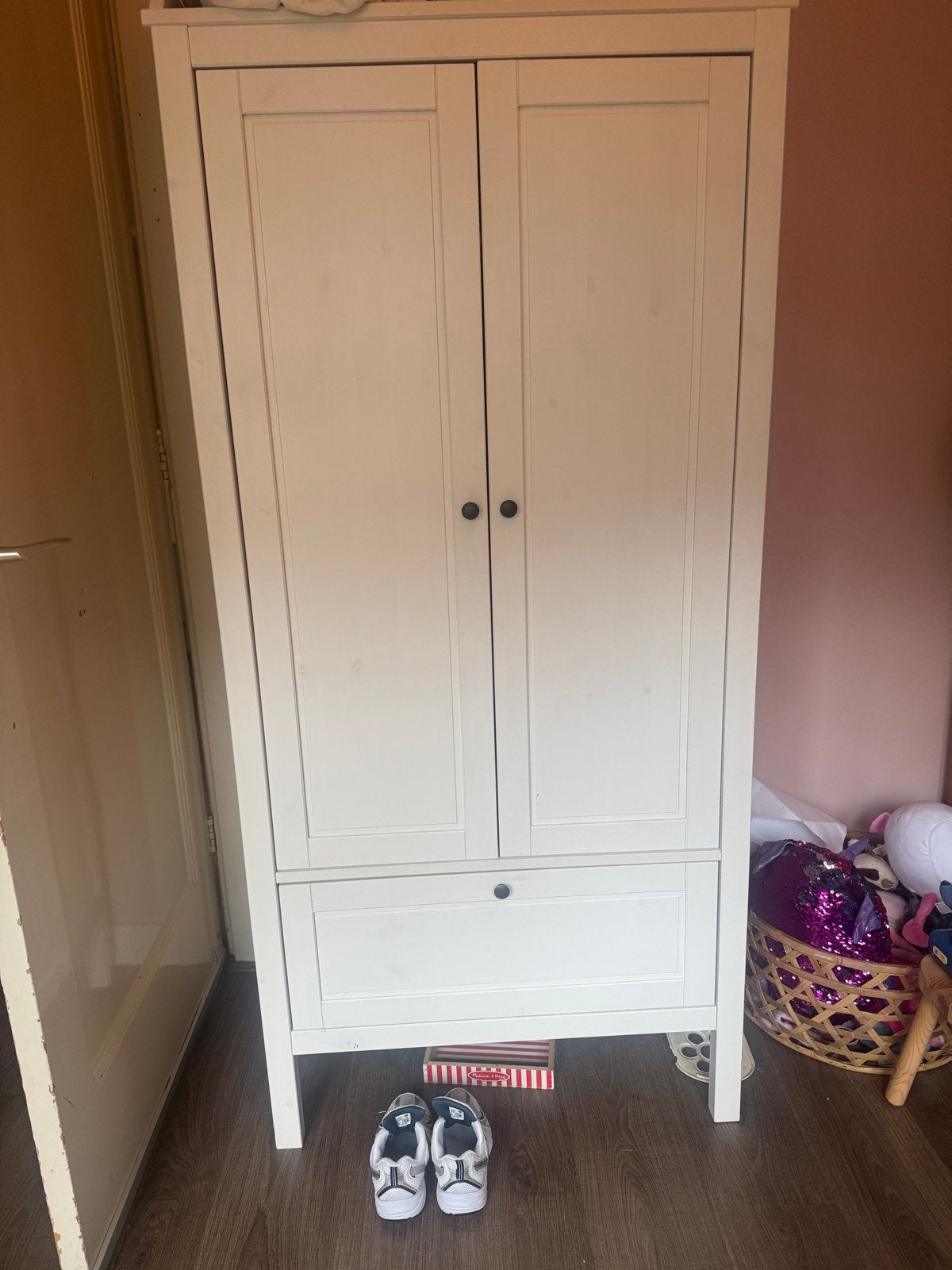 IKEA SUNDVIK Kledingkast Wit - Zo goed als nieuw, Ophalen, 50 tot 100 cm, Zo goed als nieuw, Met lade(s)
